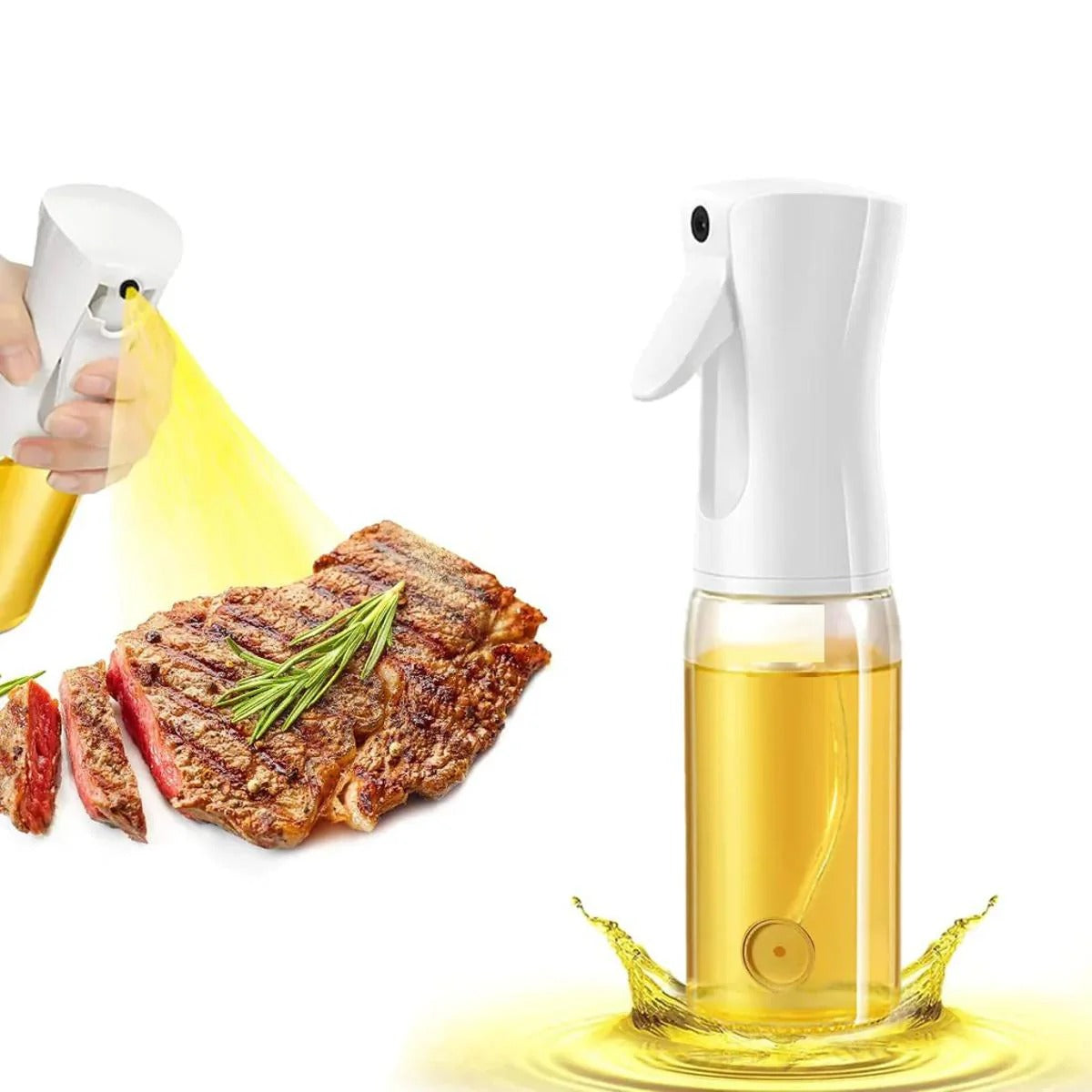 4PCS Daisy Glass Oil & Spice Organizer Set with Oil Bottle