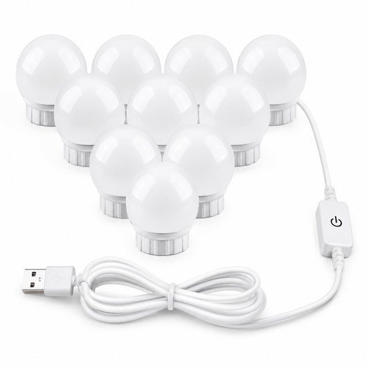 LED Vanity Mirror Lights | 3 Color Dimmable Makeup Light Kit