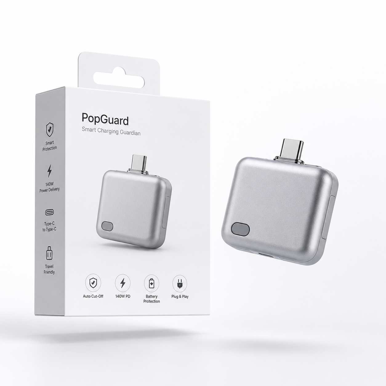 PopGuard 140W Auto Charging Disconnector | USB-C Battery Guard