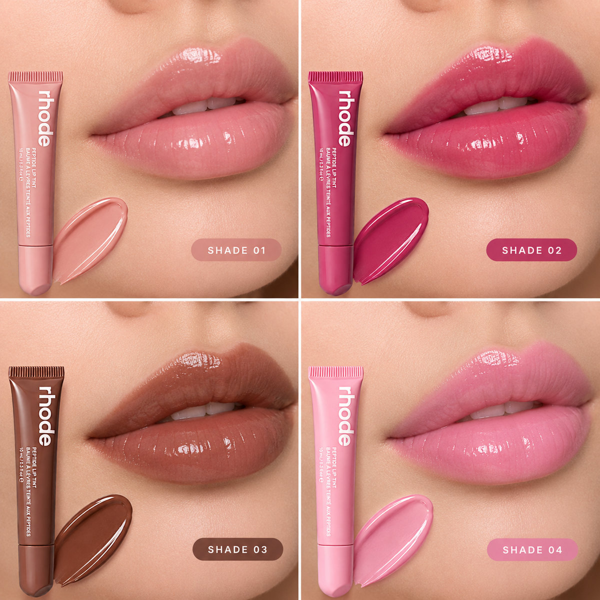 Rhode Peptide Lip Tint Set – Pack of 4 Shades
