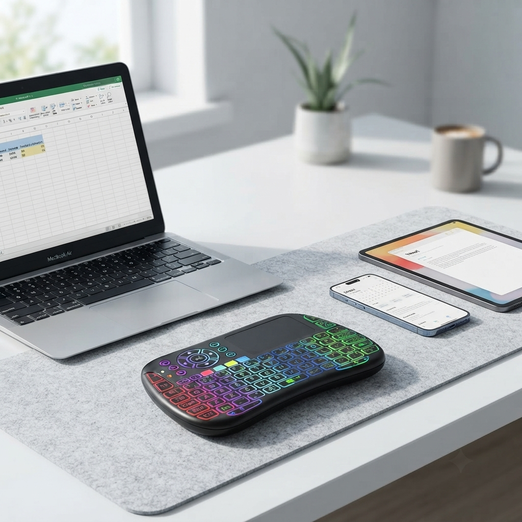 M9 Bluetooth Mini Wireless Keyboard with Touchpad & Air Mouse