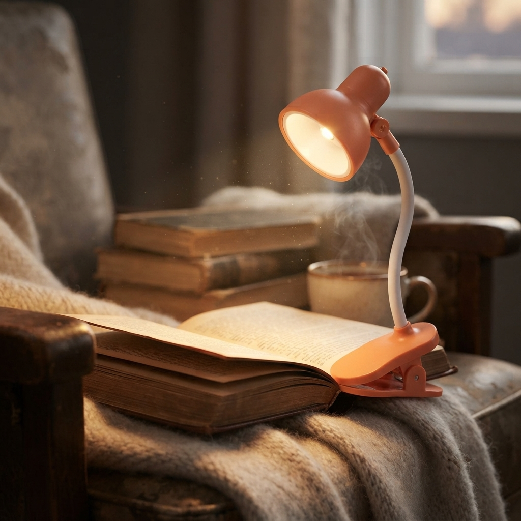 Portable LED Reading Lamp with Clip | Flexible Book Light