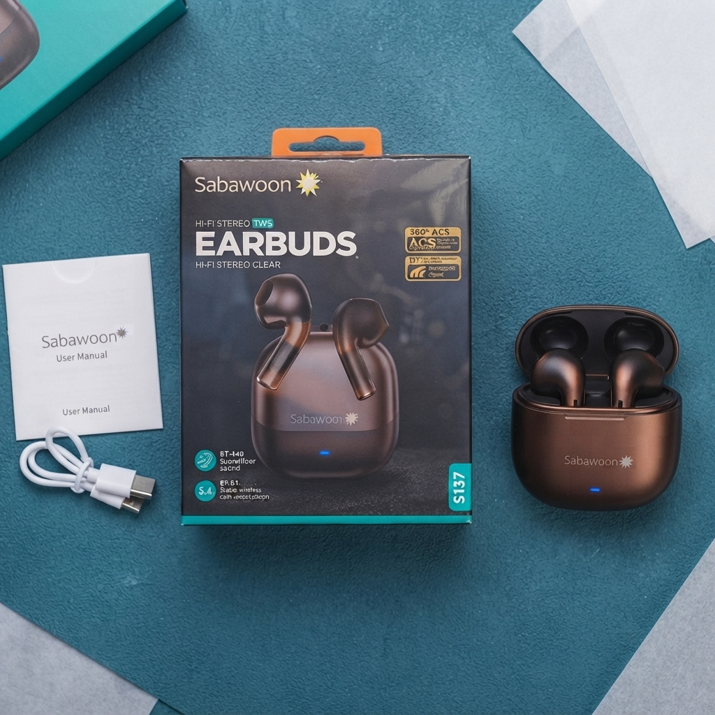 Sabawoon S137 Wireless Earbuds Bluetooth 5.4