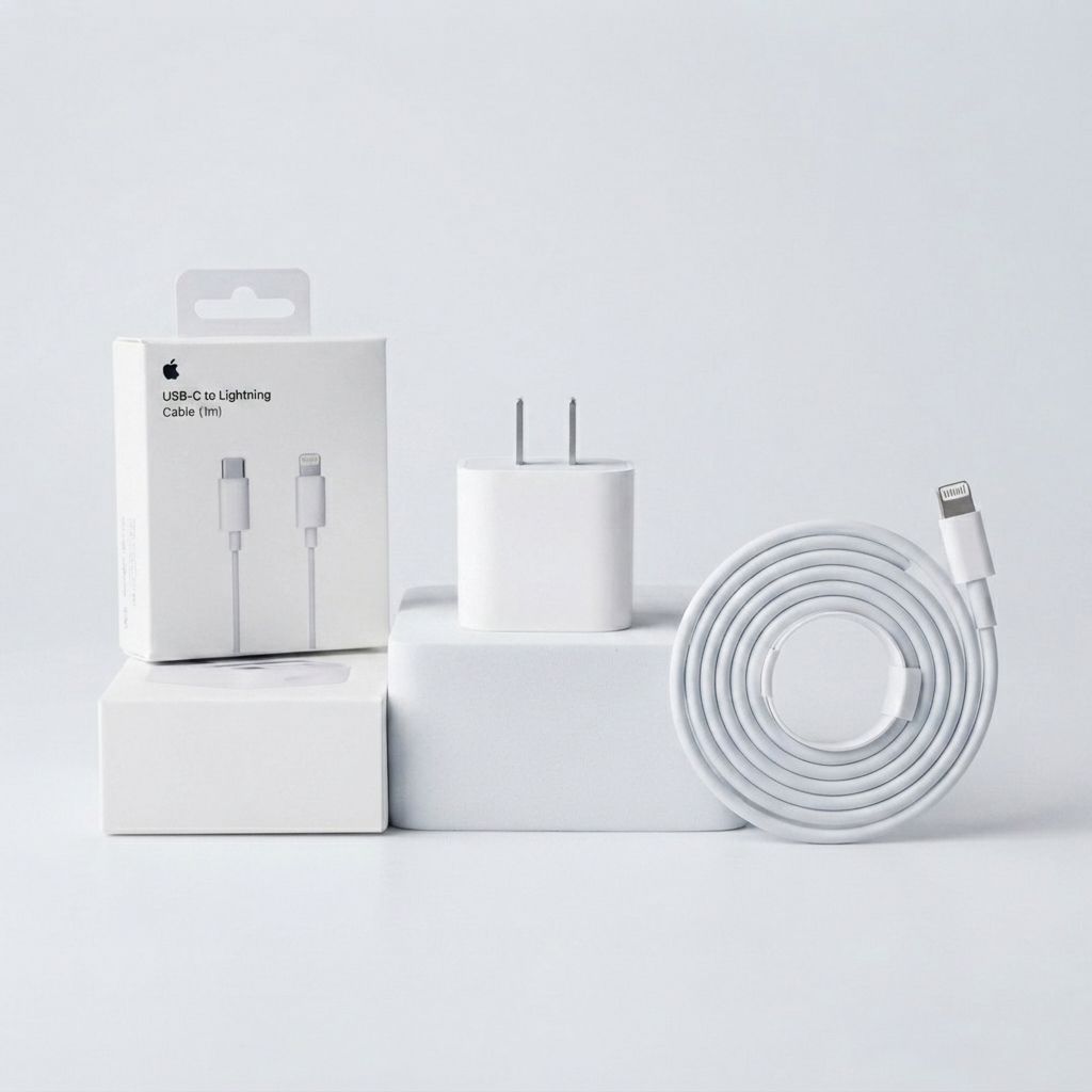 20W USB-C Fast Charger with USB-C to Lightning Cable (1M)