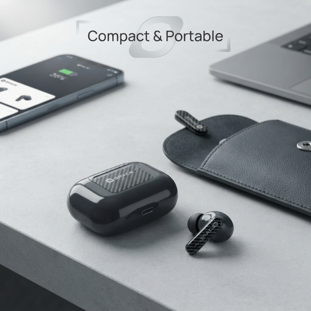 T6 ENC TWS Wireless Bluetooth Earbuds with Noise Cancellation