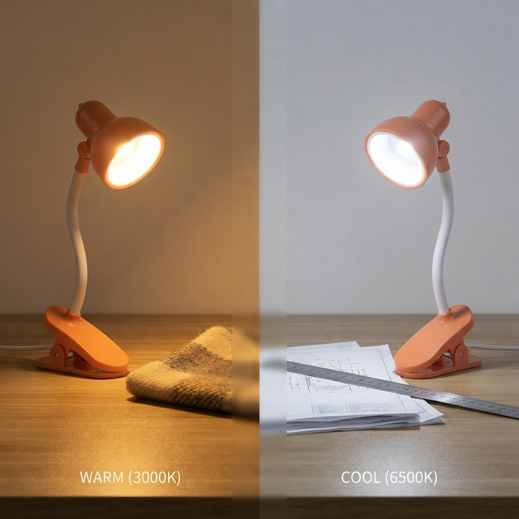 Portable LED Reading Lamp with Clip | Flexible Book Light