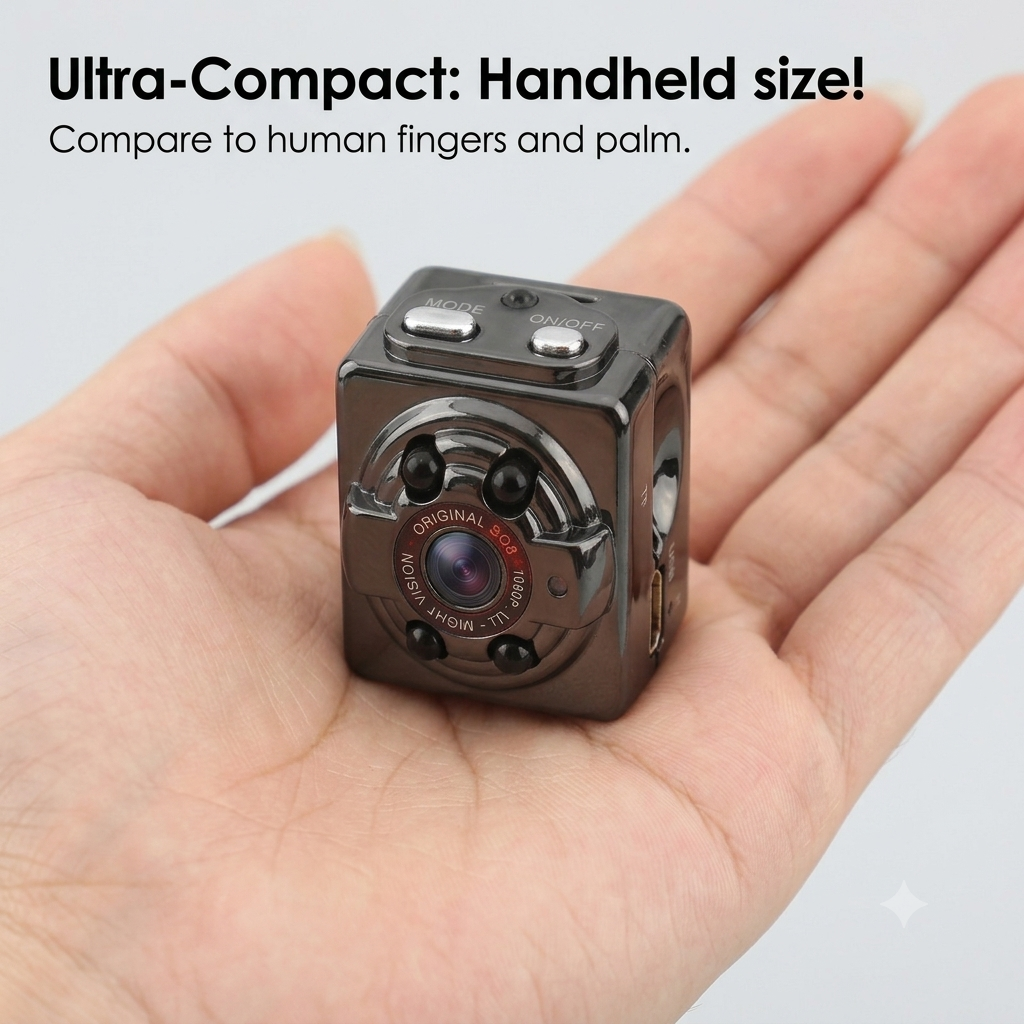 SQ8 Mini Hidden Camera 1080P with Night Vision & Motion Detection