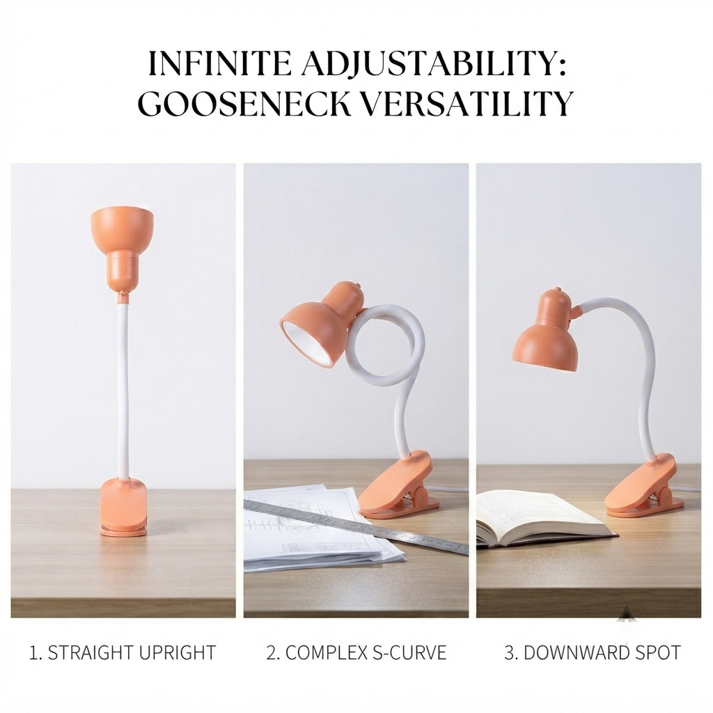Portable LED Reading Lamp with Clip | Flexible Book Light