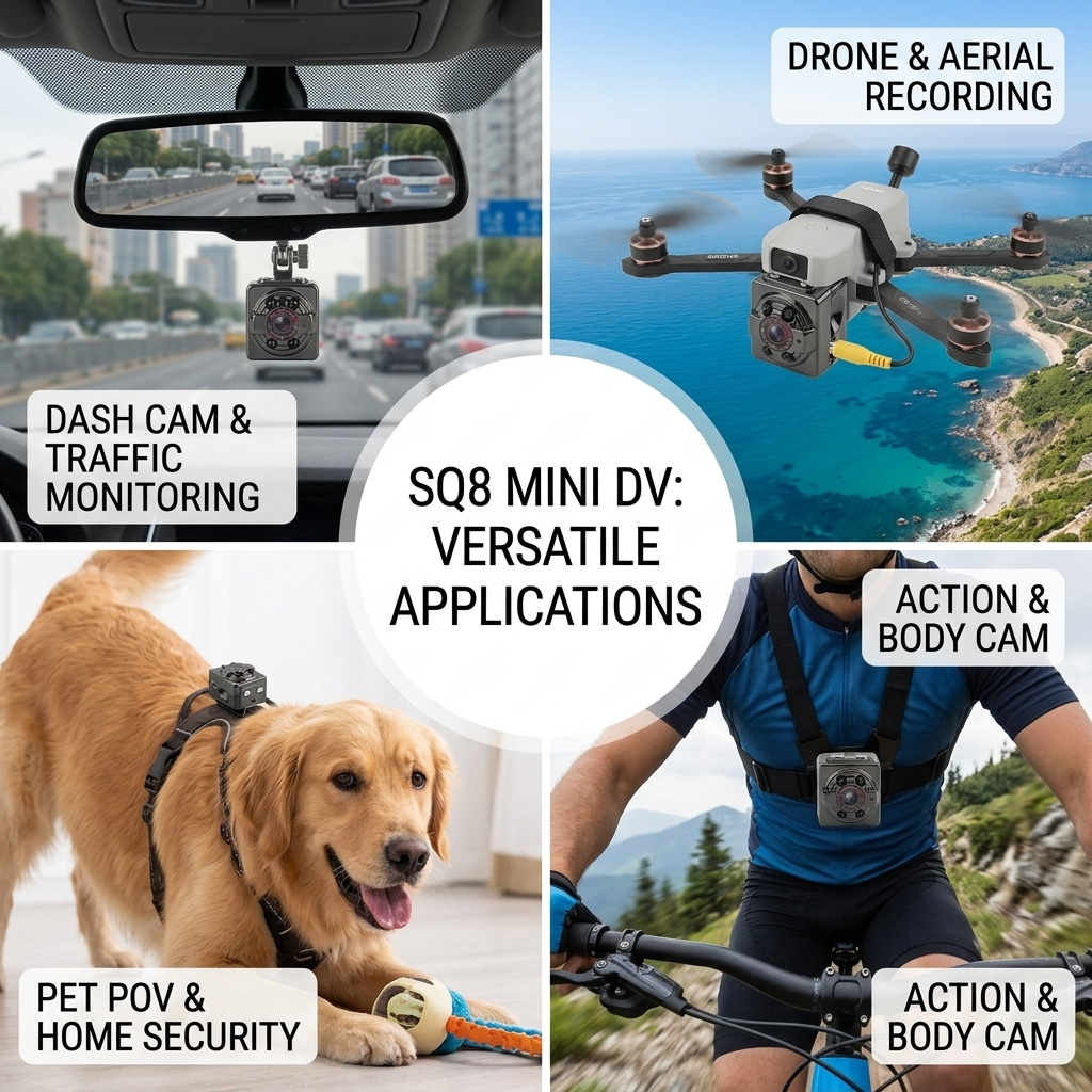 SQ8 Mini Hidden Camera 1080P with Night Vision & Motion Detection