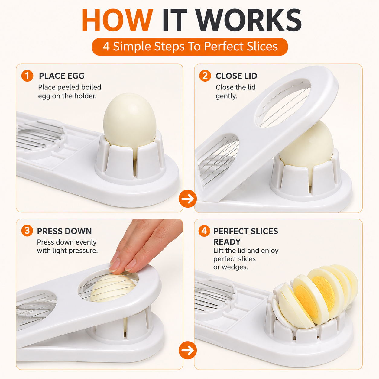 2-in-1 Egg Cutter & Slicer