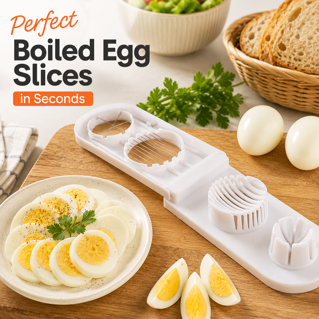 2-in-1 Egg Cutter & Slicer