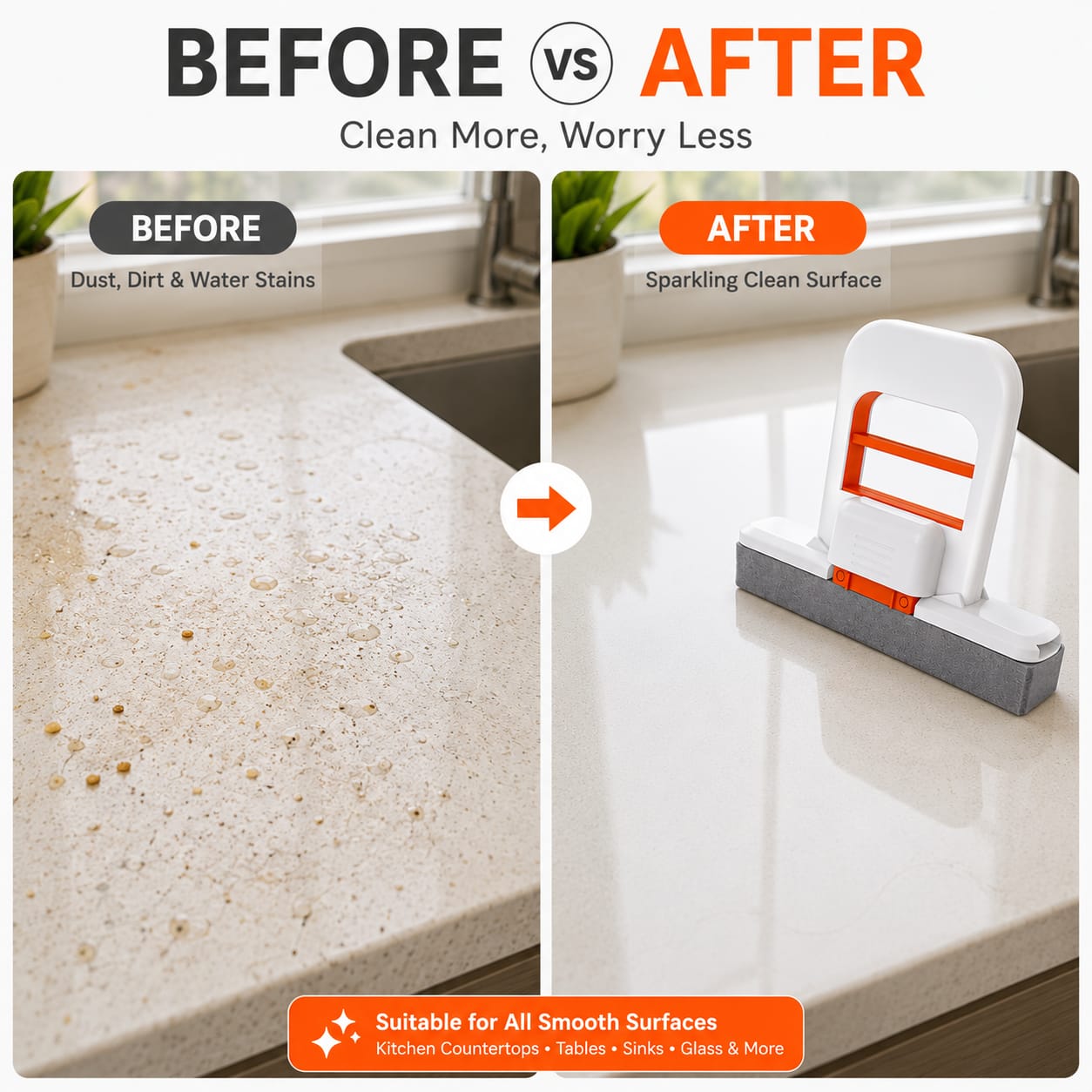 Portable Self Squeeze Cleaning Mop