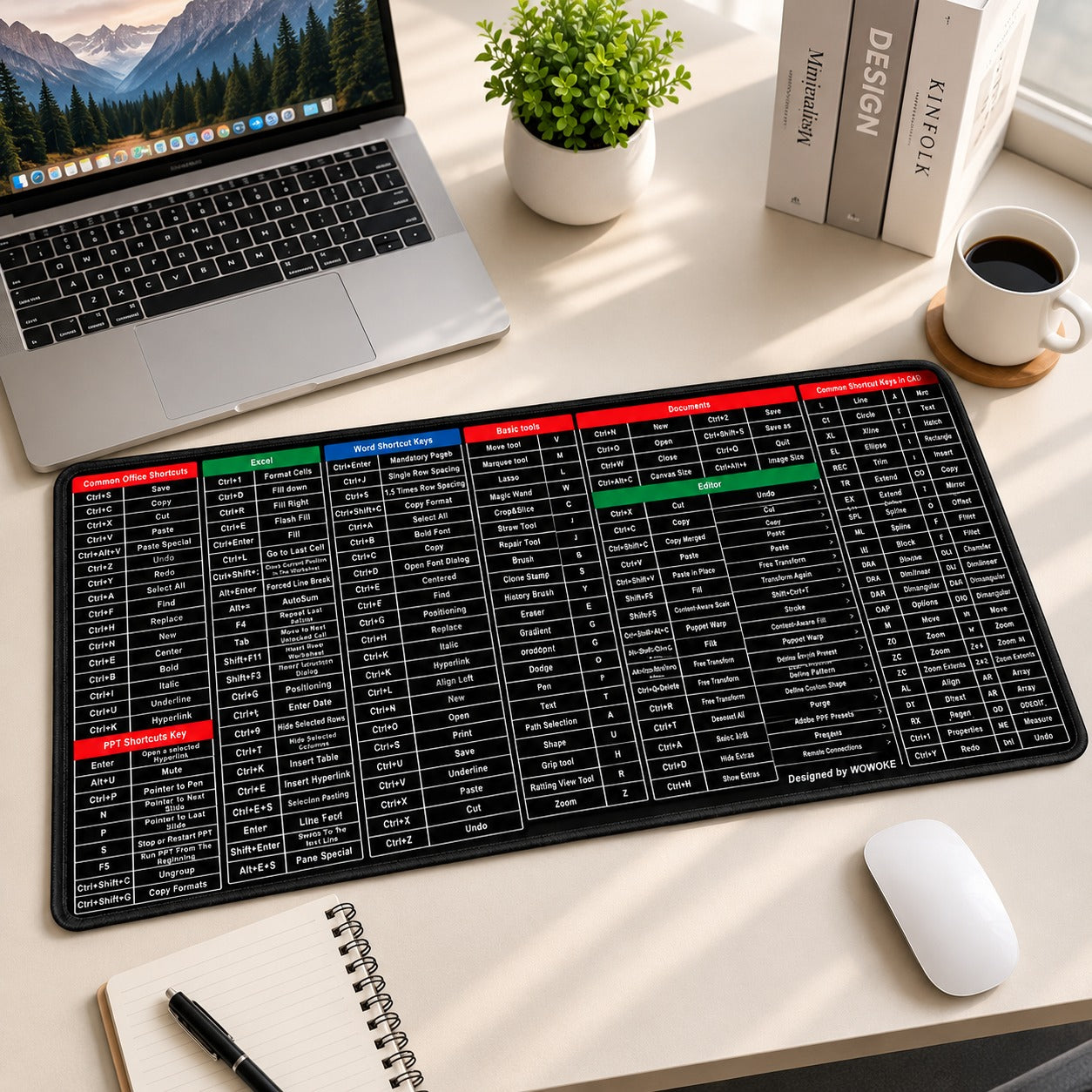 Large Keyboard & Mouse Pad 31.5 x 12 Inch